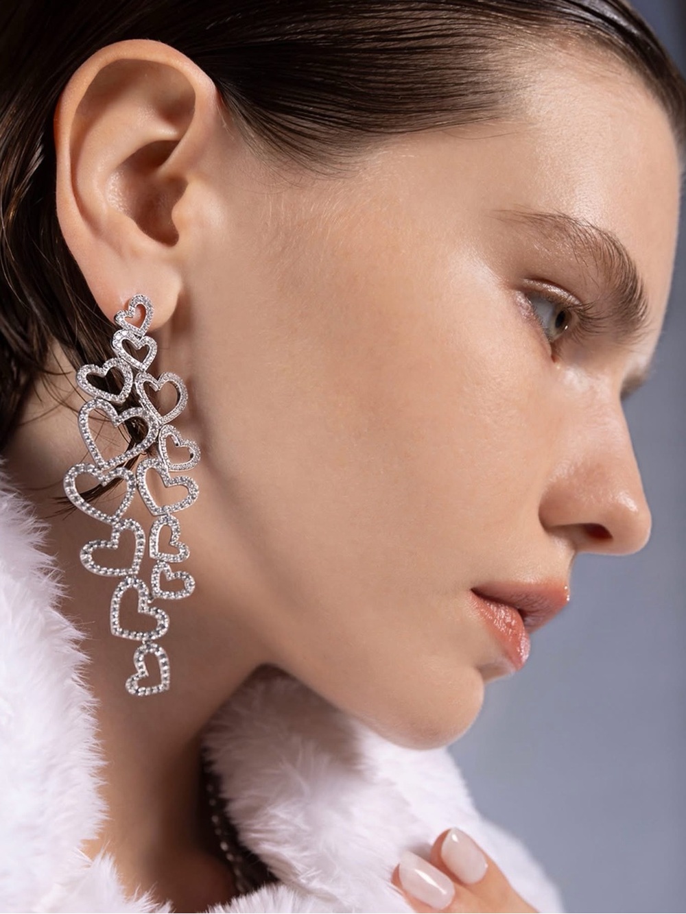APM Monaco Open Heart Earrings